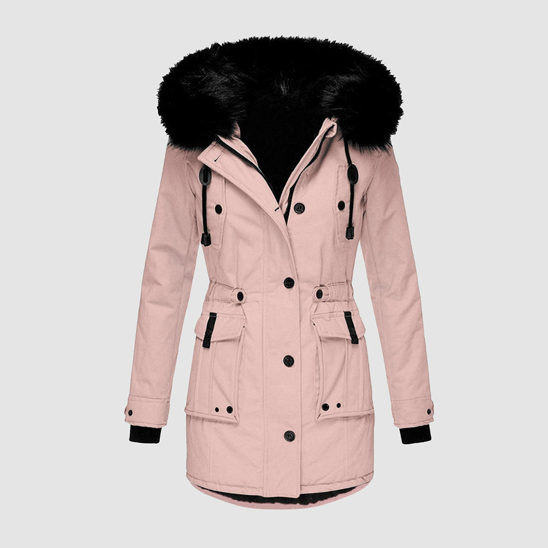 Frieda | Longline Winter Coat in Gold