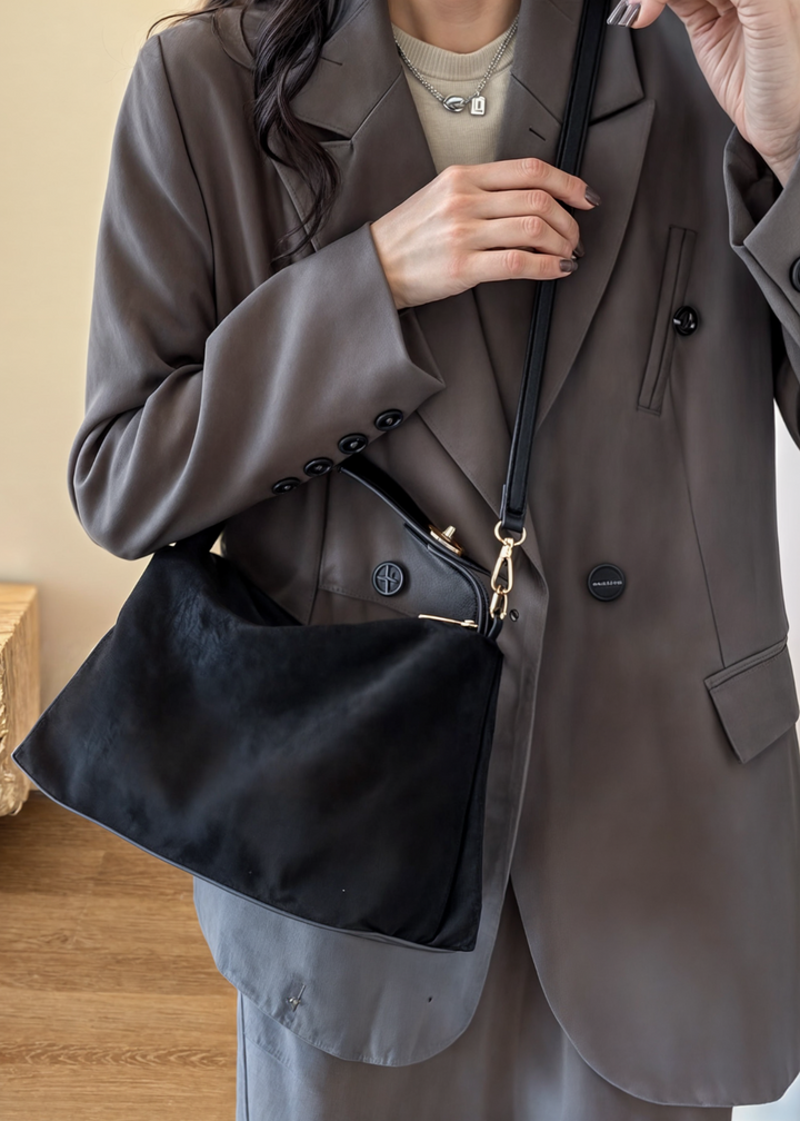 Wilma | Vintage Suede Shoulder Bag