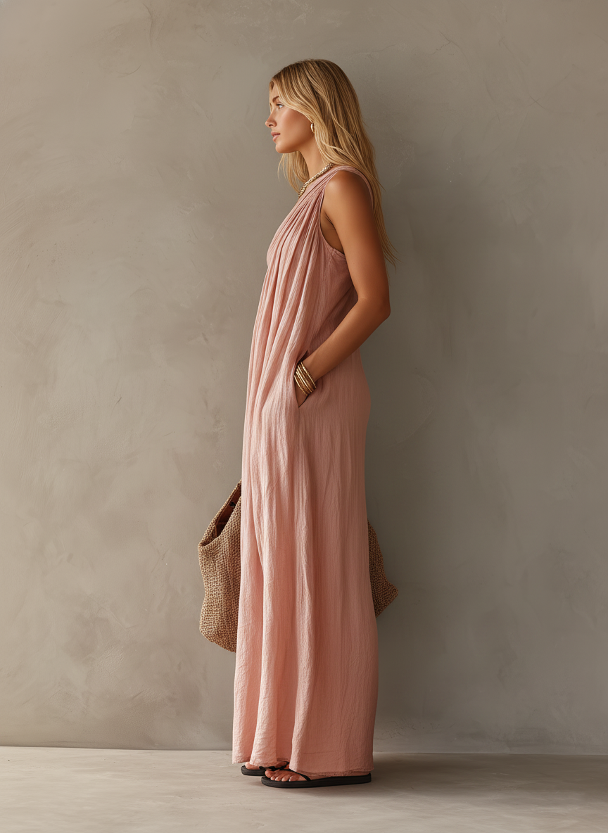 Elodie | One-Shoulder Maxi Dress