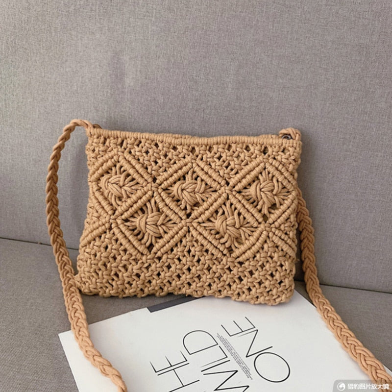 Gina | Handwoven Boho Shoulder Bag