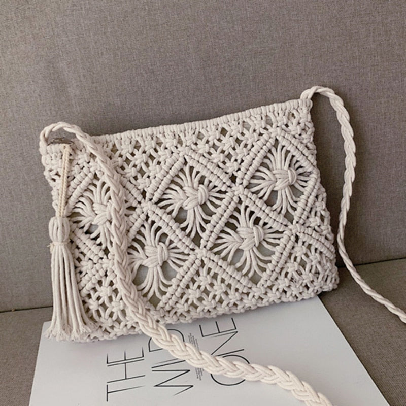 Gina | Handwoven Boho Shoulder Bag