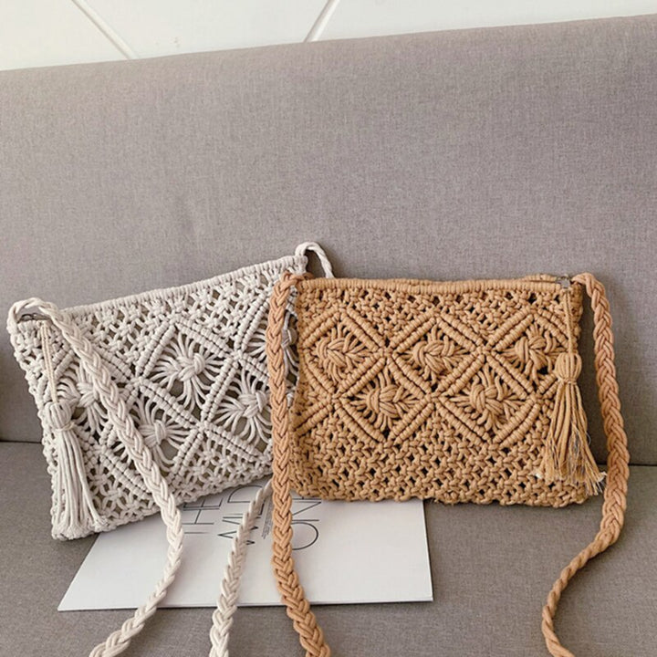 Gina | Handwoven Boho Shoulder Bag