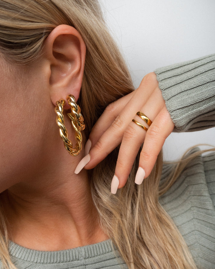 Vera Gold Hoops | Large