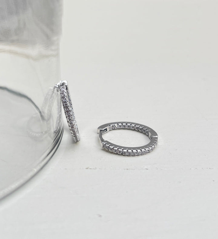 Willow Silver Hoops | Medium