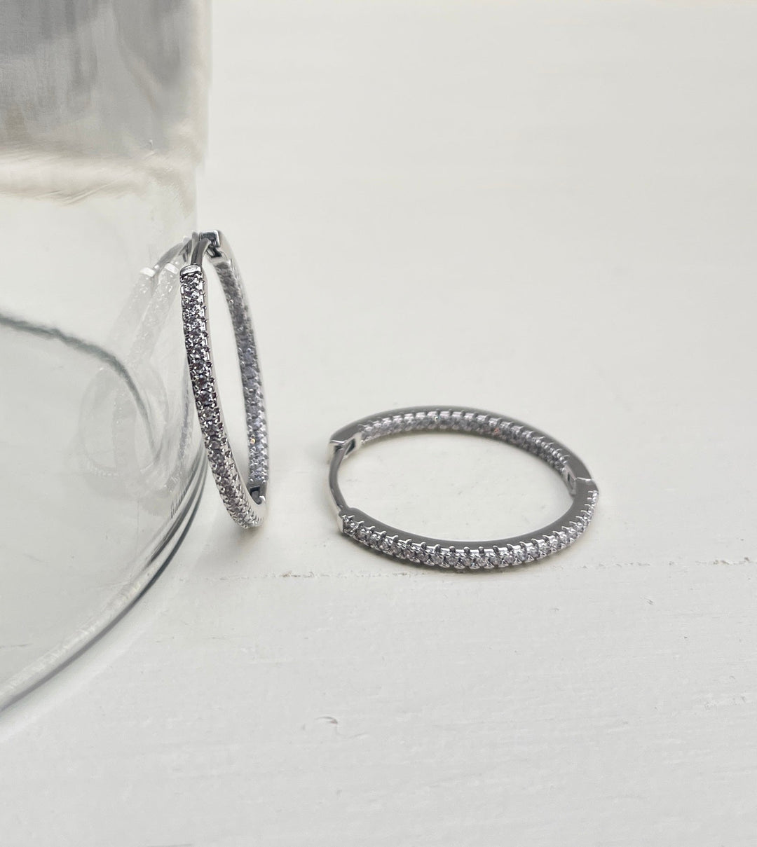 Willow Silver Hoops | Large