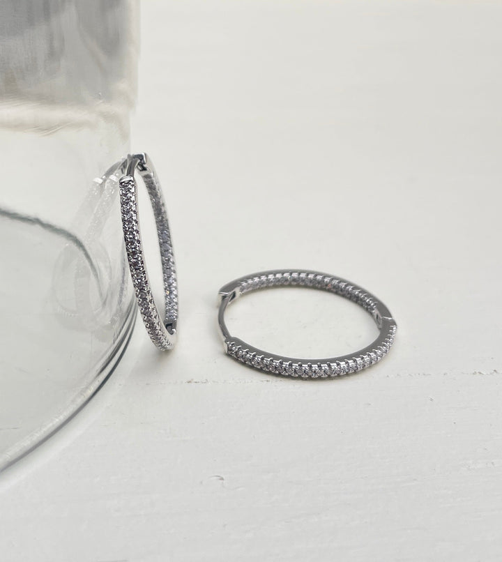 Willow Silver Hoops | Large