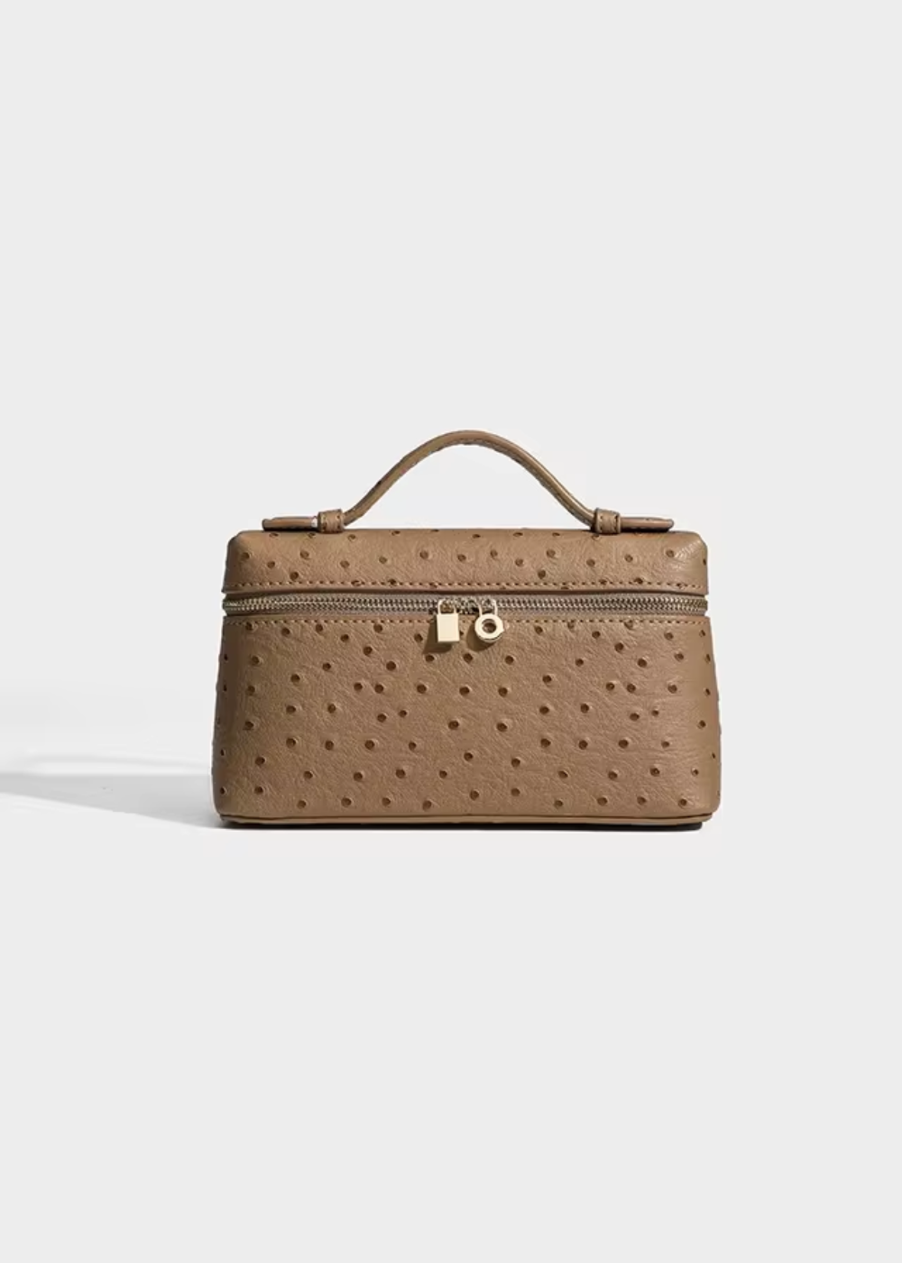 Irina | Ostrich-Embossed Sling Clutch