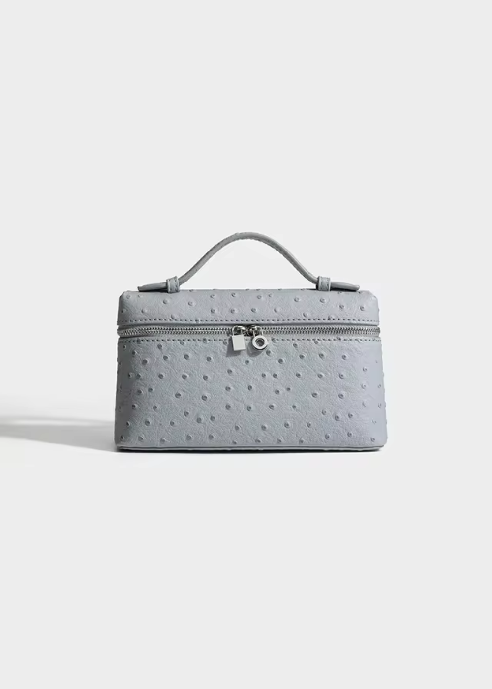 Irina | Ostrich-Embossed Sling Clutch