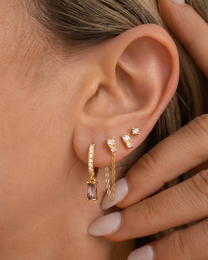Alena Earring Set | White