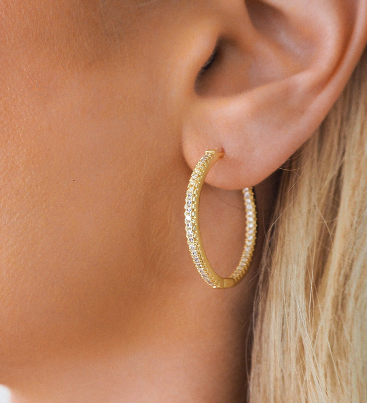 Willow Gold Hoops | Large