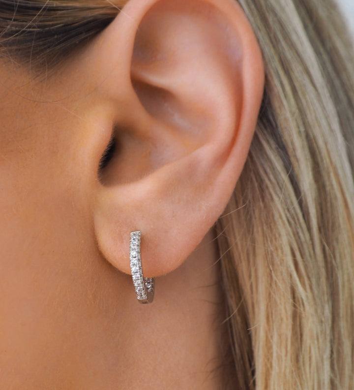 Willow Silver Hoops | Small