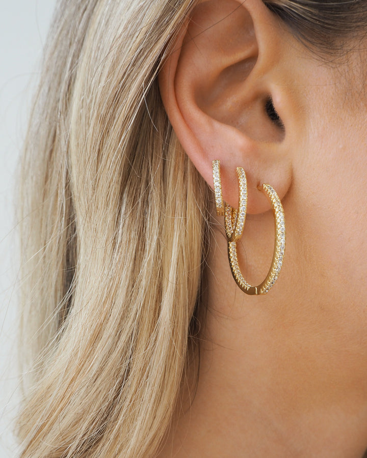 Willow Gold Hoops | Large