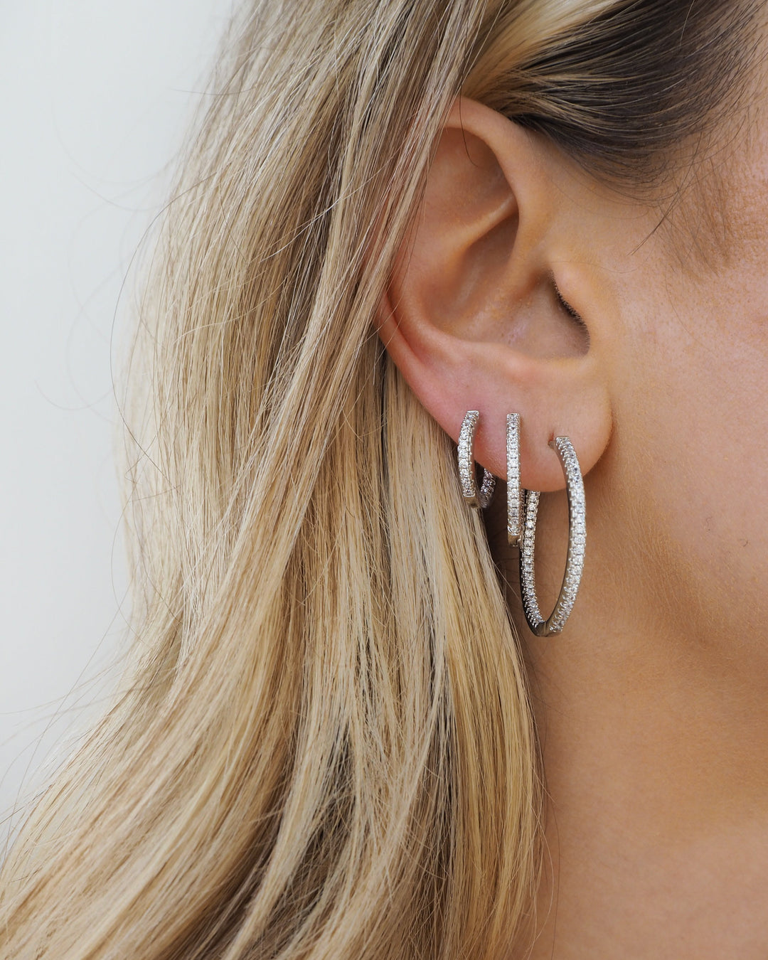 Willow Silver Hoops | Small