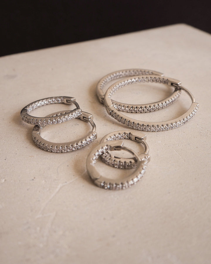 Willow Silver Hoops | Medium