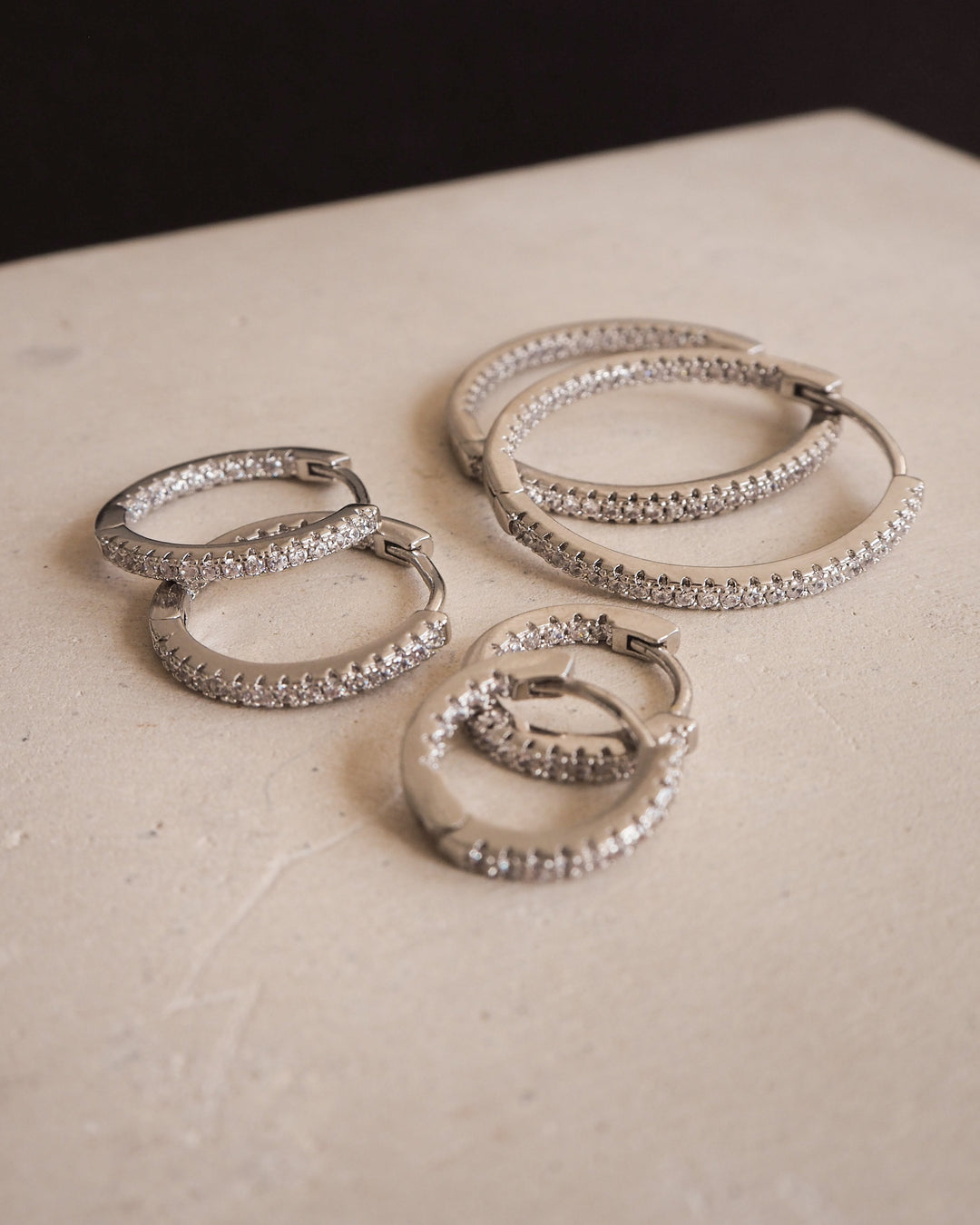 Willow Silver Hoops | Large