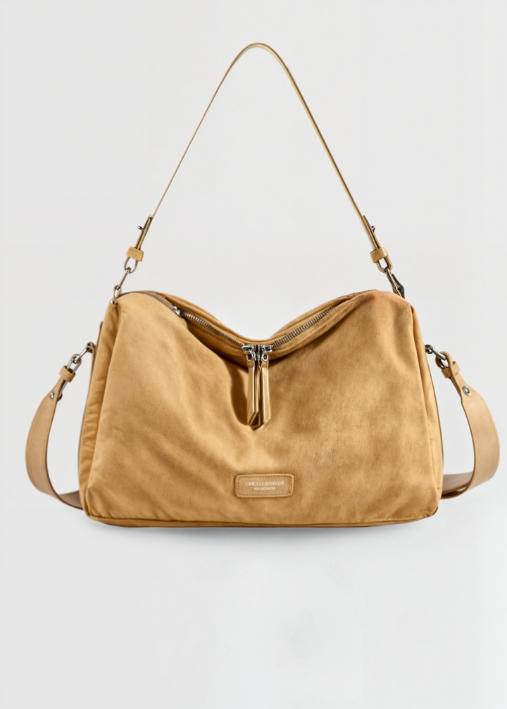 Nyla | Compact Suede Bucket Bag