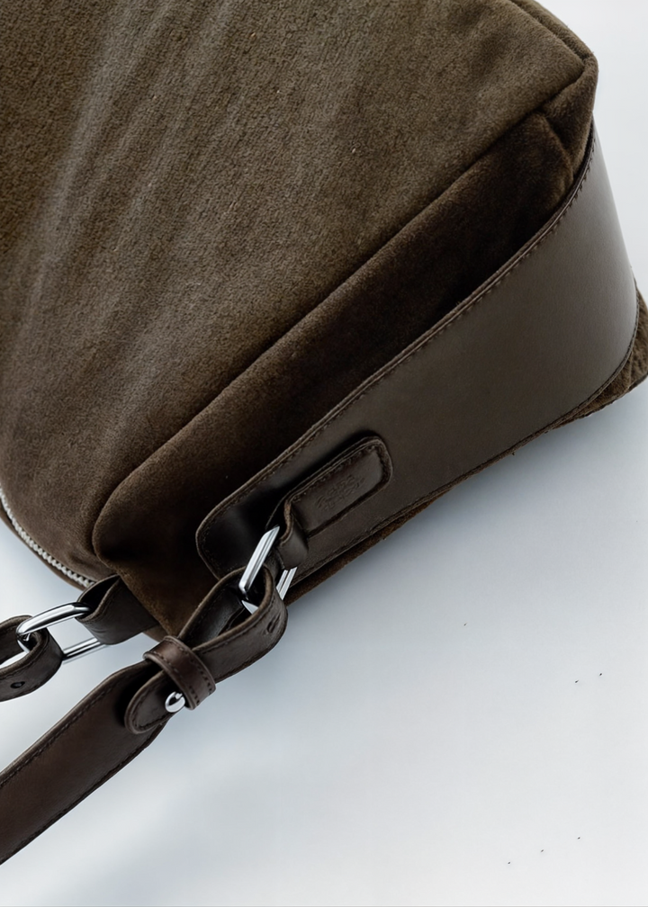 Nyla | Compact Suede Bucket Bag