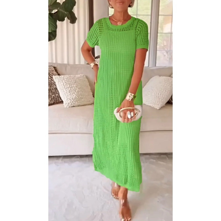 Marla | Crochet Knit Maxi Dress