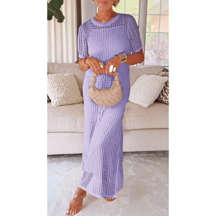Marla | Crochet Knit Maxi Dress
