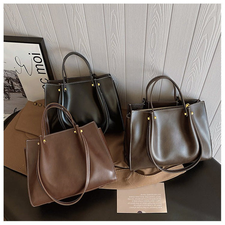 Shopper bag made of faux leather – Handmade & sustainable
