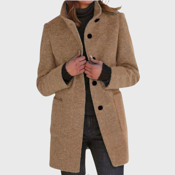 Women’s Coat | Longline Button Design