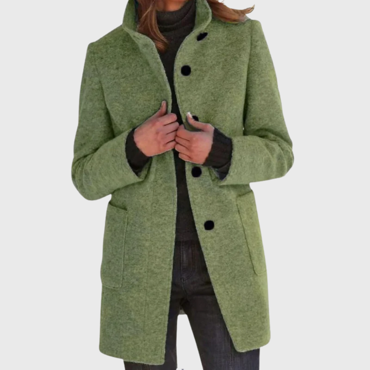 Women’s Coat | Longline Button Design