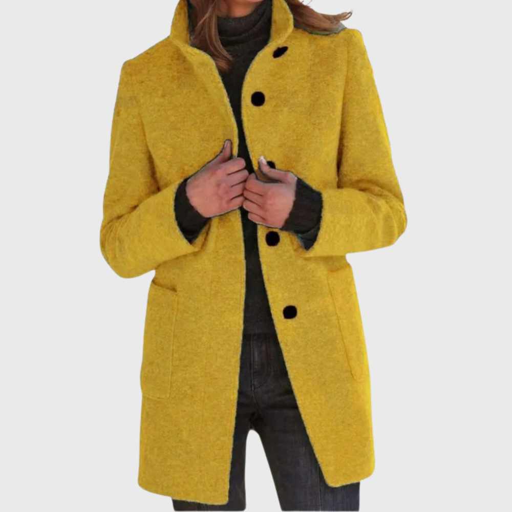 Women’s Coat | Longline Button Design