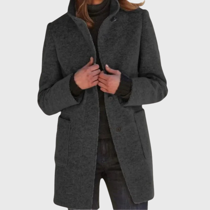 Women’s Coat | Longline Button Design