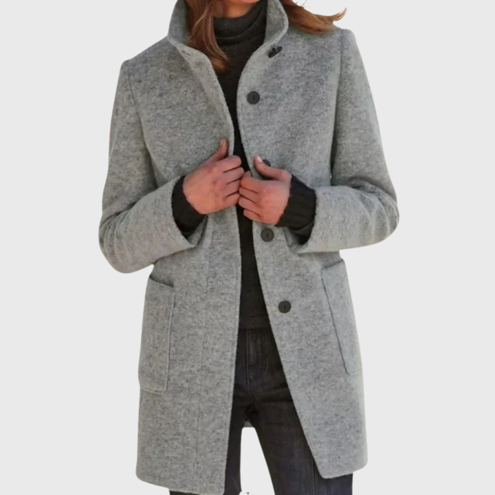 Women’s Coat | Longline Button Design