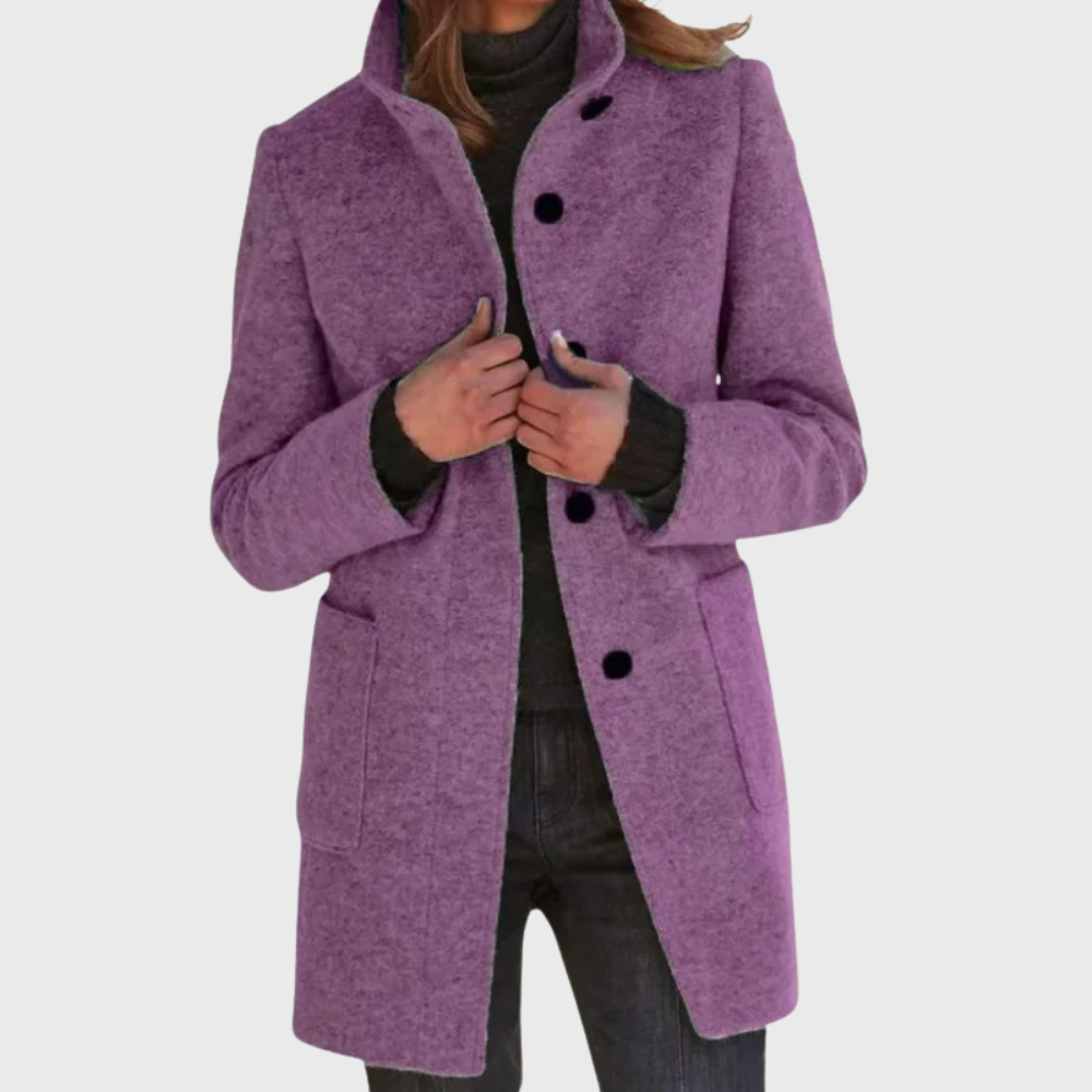 Women’s Coat | Longline Button Design