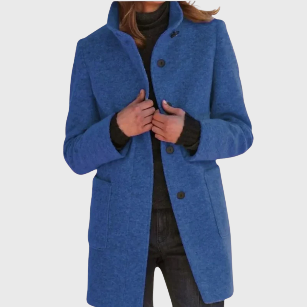 Women’s Coat | Longline Button Design