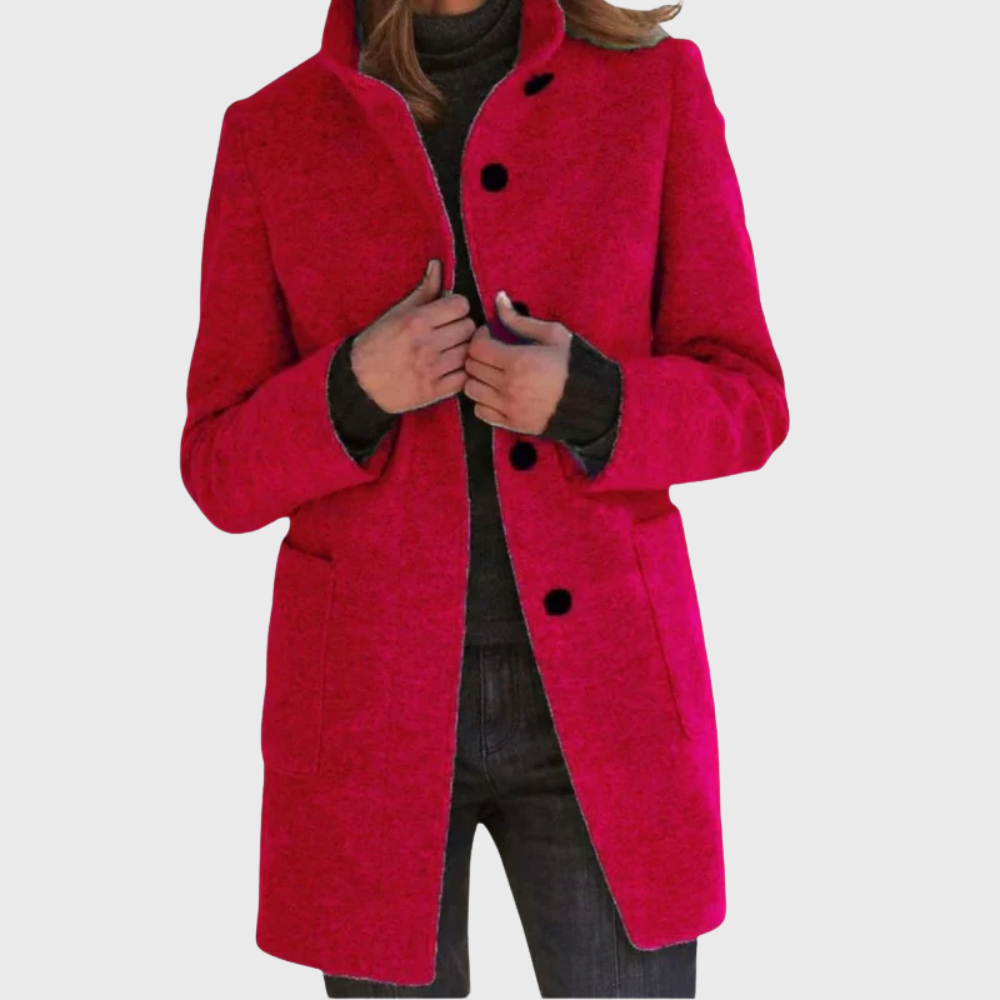 Women’s Coat | Longline Button Design