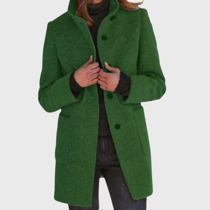 Women’s Coat | Longline Button Design