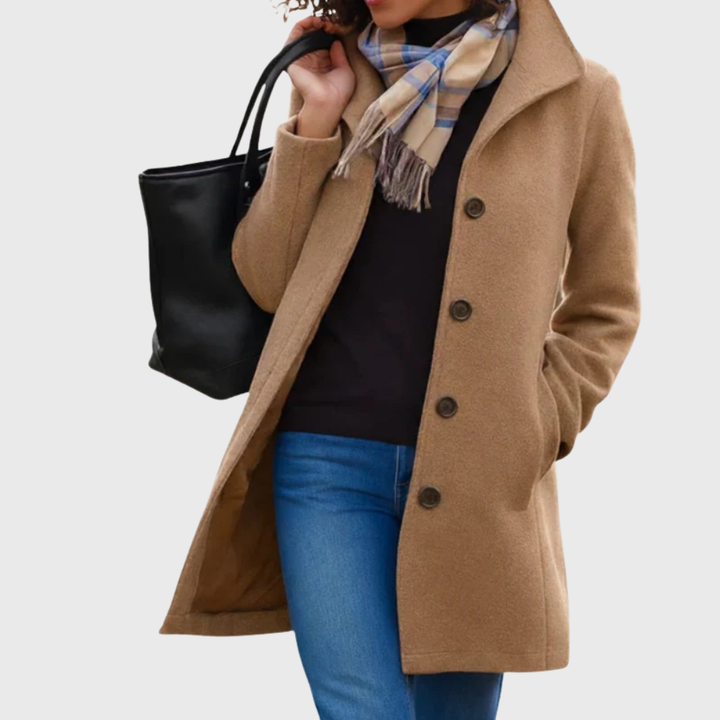 Women’s Coat | Longline Button Closure