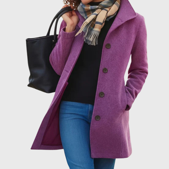 Women’s Coat | Longline Button Closure