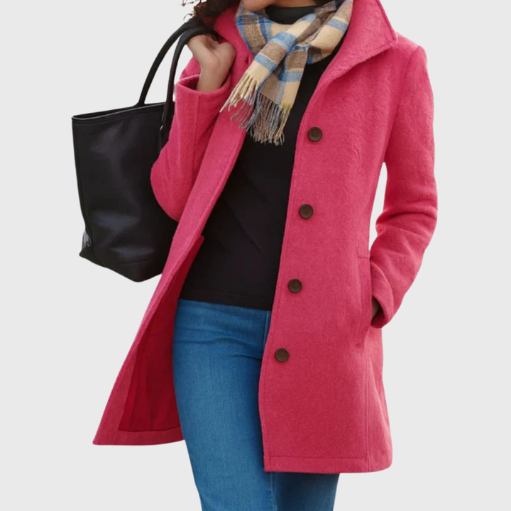 Women’s Coat | Longline Button Closure
