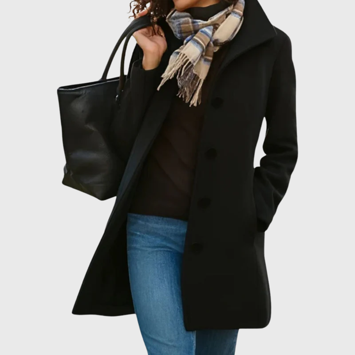 Women’s Coat | Longline Button Closure