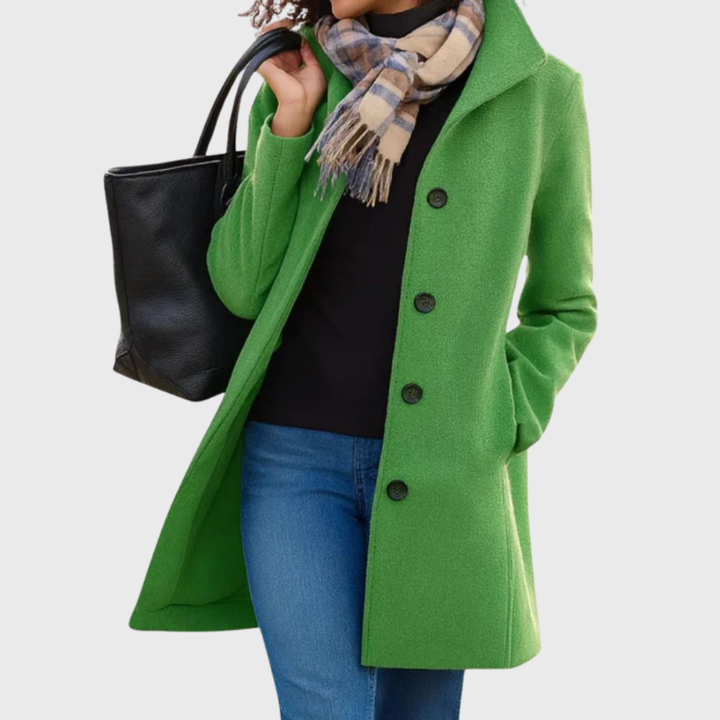 Women’s Coat | Longline Button Closure