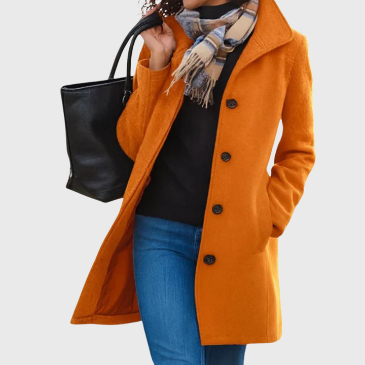 Women’s Coat | Longline Button Closure