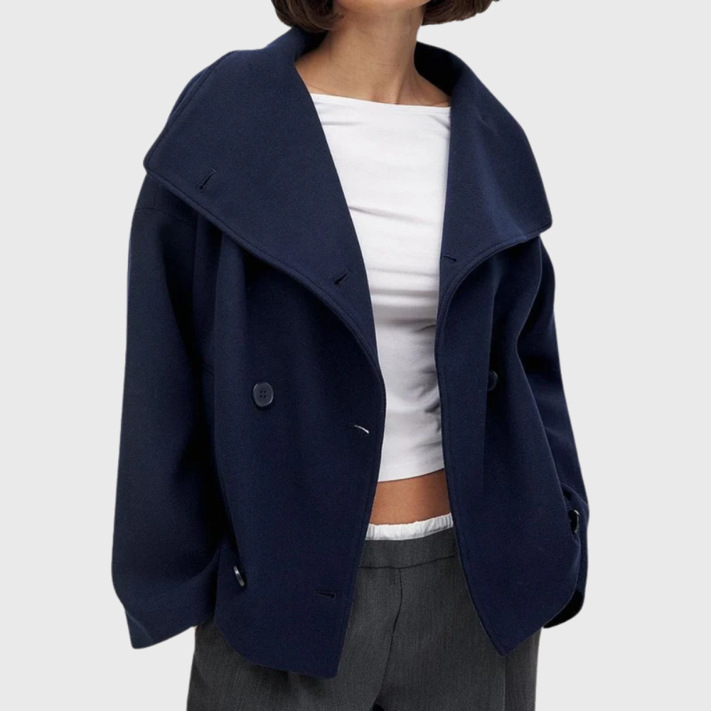 Women’s Coat | Cropped Double Breasted