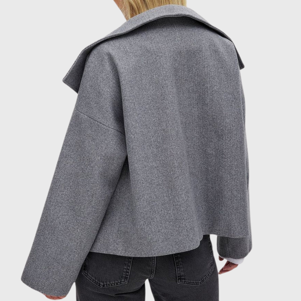 Women’s Coat | Cropped Double Breasted