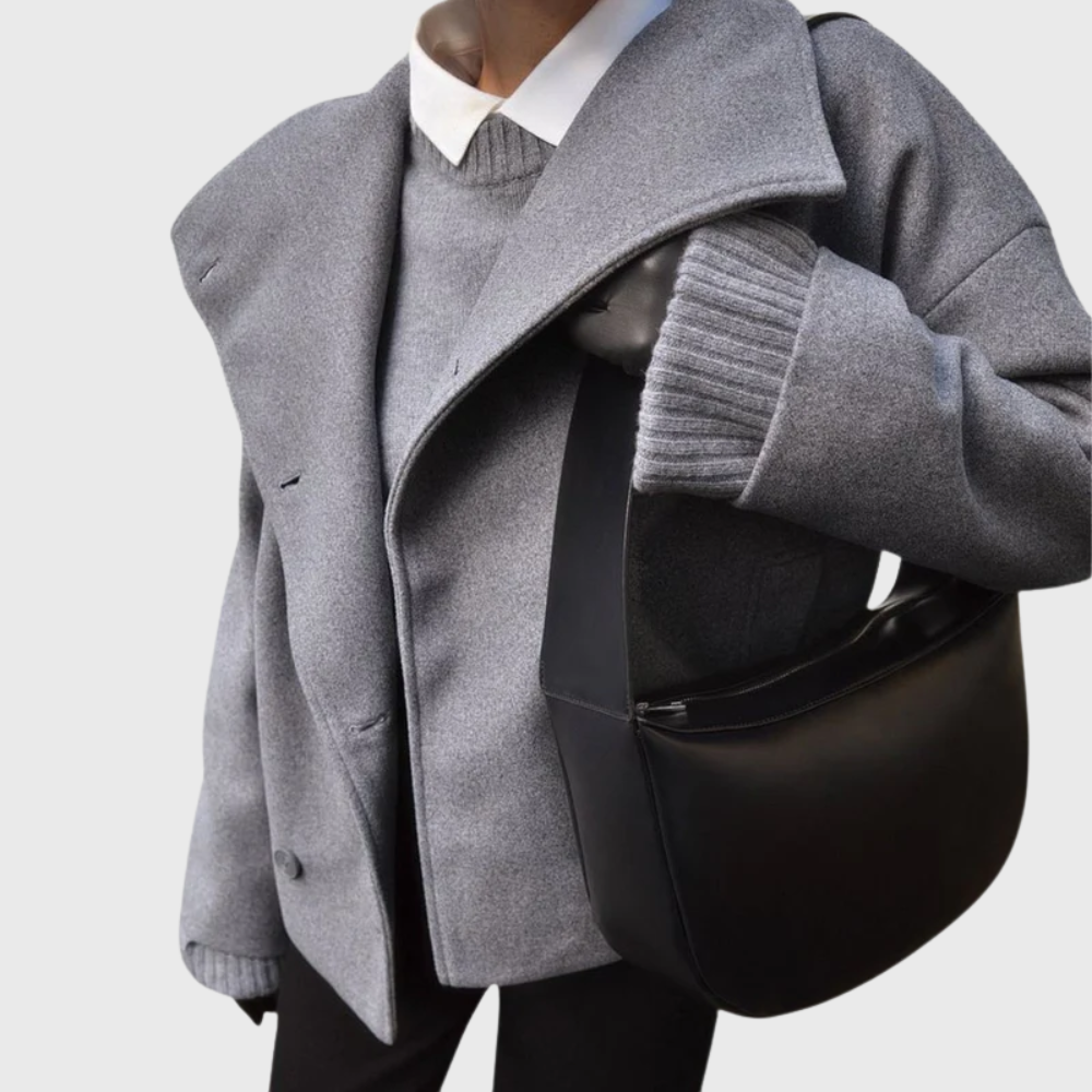 Women’s Coat | Cropped Double Breasted