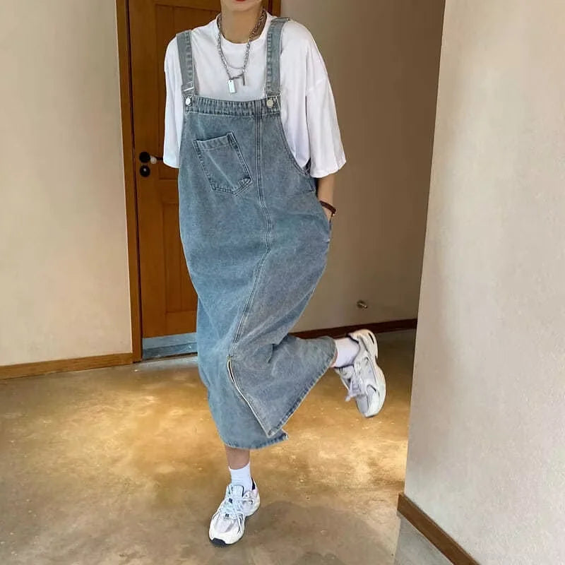 Dana | Sleeveless Denim Strap Dress