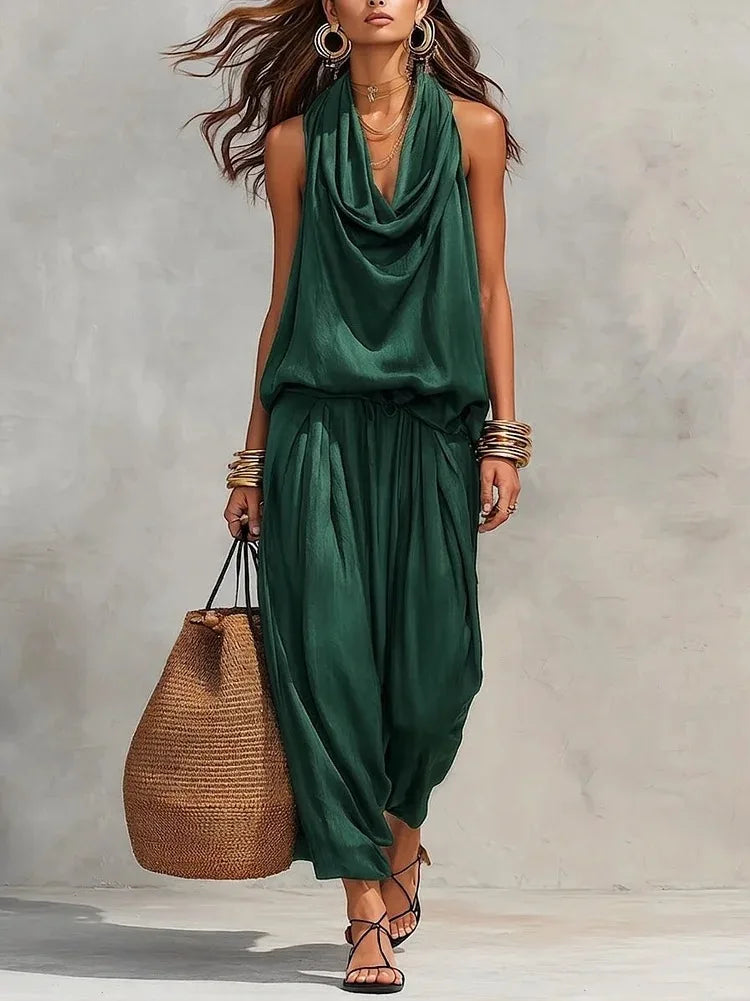 Marbella™ | Sleeveless Wide-Leg Jumpsuit