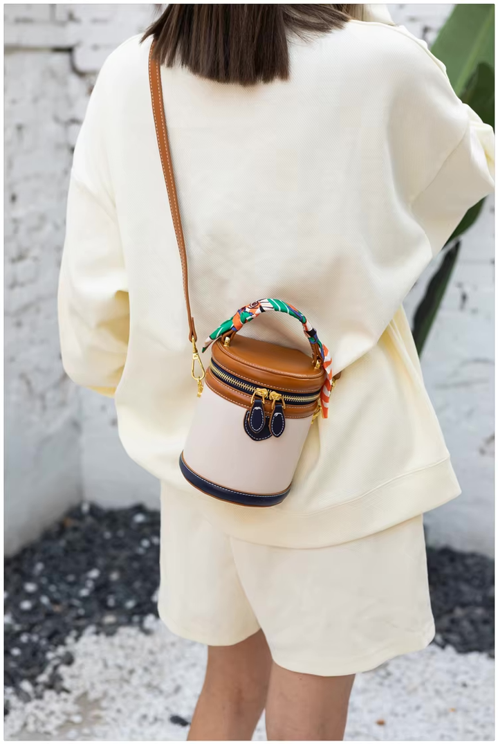Juno | Bucket Bag with Scarf Handle