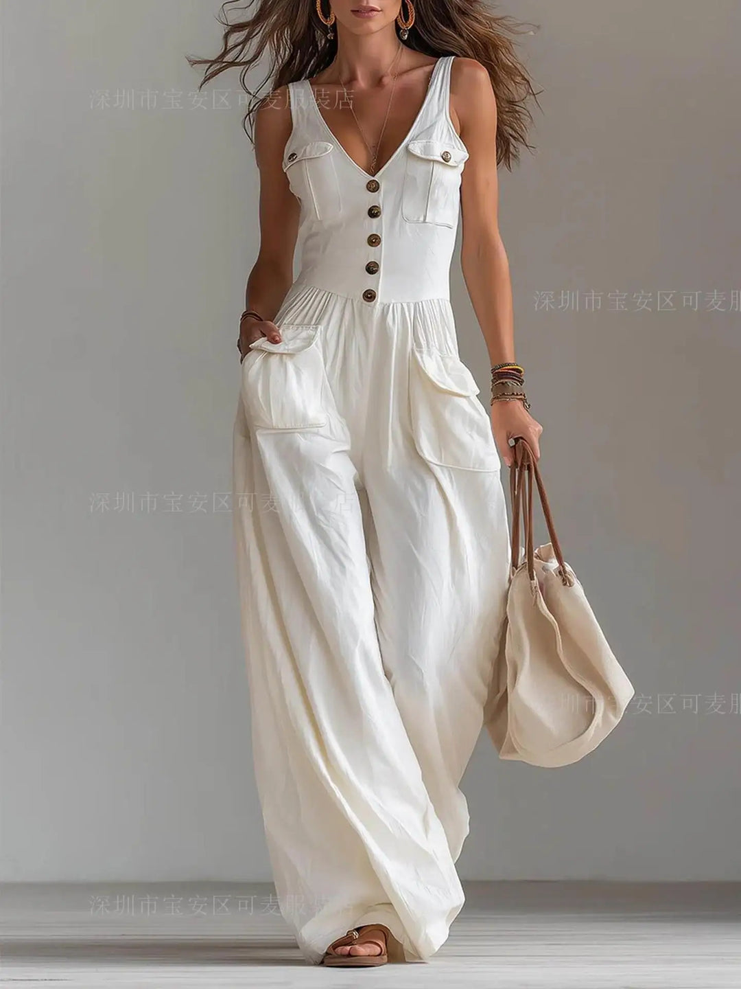 Savannah™ | Utility Wide-Leg Jumpsuit