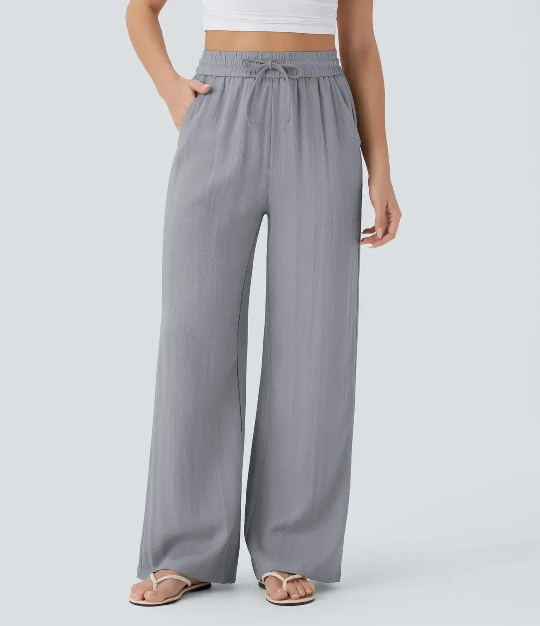 The Riviera High-Rise™ Linen Trouser