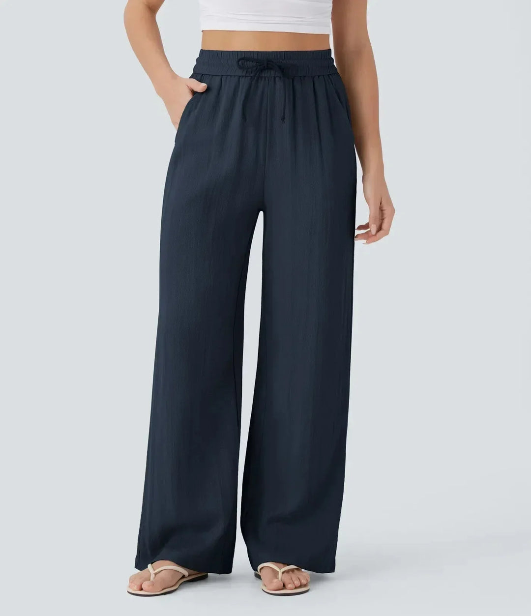 The Riviera High-Rise™ Linen Trouser