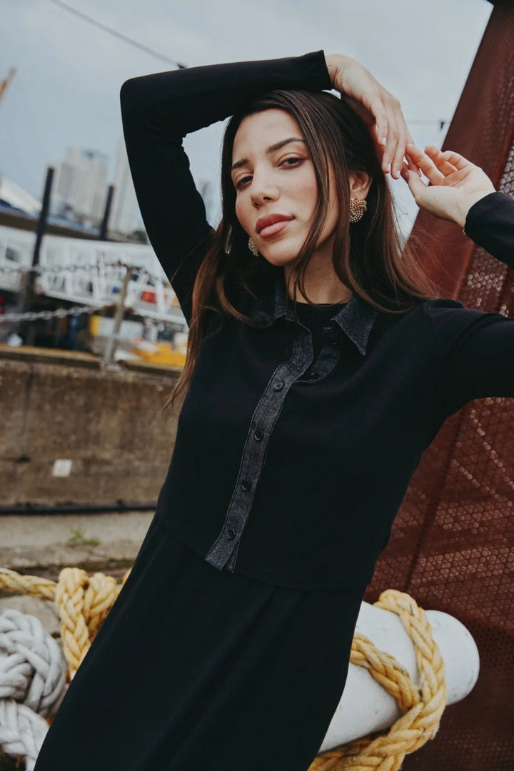 Luca | Denim Cardigan & Maxi Set