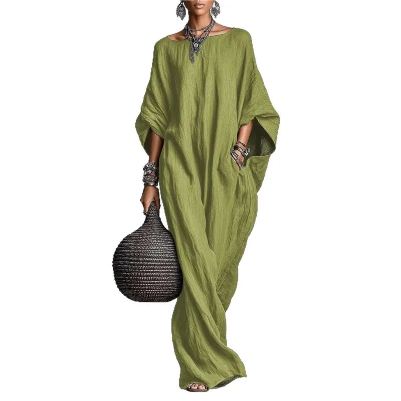Marina™ Oversized Linen Maxi Dress
